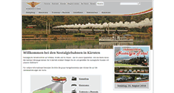 Desktop Screenshot of nostalgiebahn.at