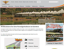Tablet Screenshot of nostalgiebahn.at